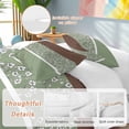 thumbnail image 2 of 3 Piece Sage Green Brown Flowers Duvet Cover Set Full Size,Microfiber Comforter/Quilt Cover with Corner Ties and 2 Pillowcases,Classic Botanical Art Elegant All Season Bedding with Zipper Closure, 2 of 8