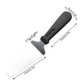thumbnail image 3 of bedienty Stainless Steel Pizza Peel Shovel Spatula Cake Cutter Lifter Paddle Baking Tray Black 1Set, 3 of 6