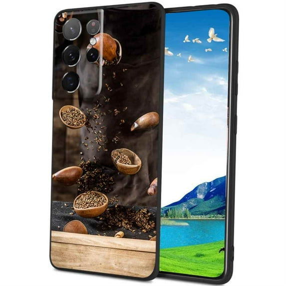 Compatible with Samsung Galaxy S23 Ultra Phone Case, Koffee-9 Case Silicone Protective for Teen Girl Boy Case for Samsung Galaxy S23 Ultra