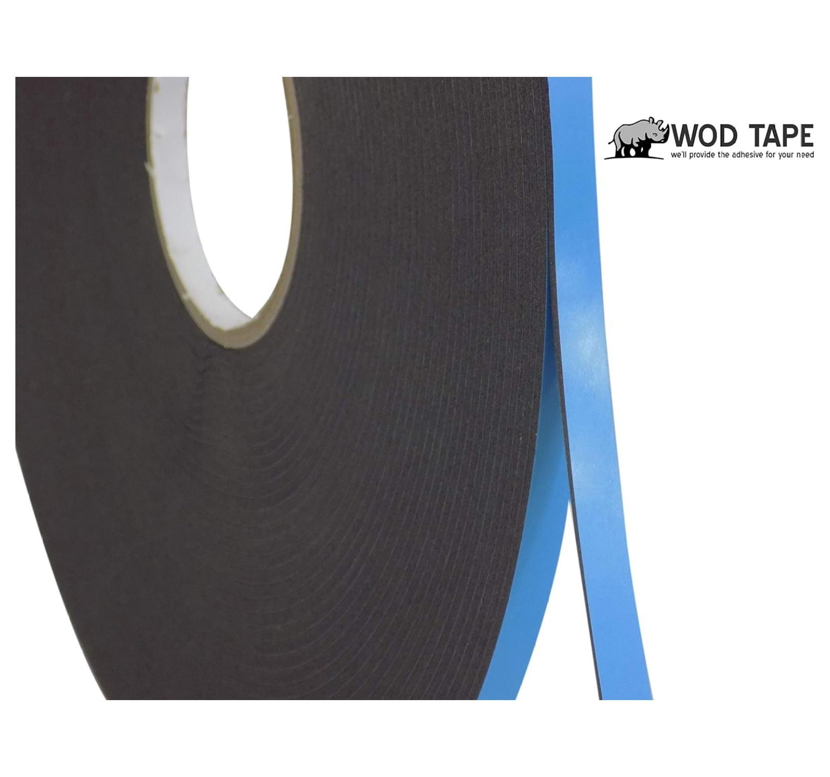 WOD WGT12P Double Sided Foam Mounting Tape, 1/8 inch Thick x 1 inch x 75 Ft. Weather Resistant for Filling, Home or Office Decor, Dual-Pane Glass Bonding, Replacing Insulated Windows, Black