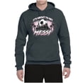thumbnail image 2 of Wild Bobby It's About To Get Miami Soccer Skyline Sports Unisex Hoodie Sweatshirt, Charcoal, Large, 2 of 5