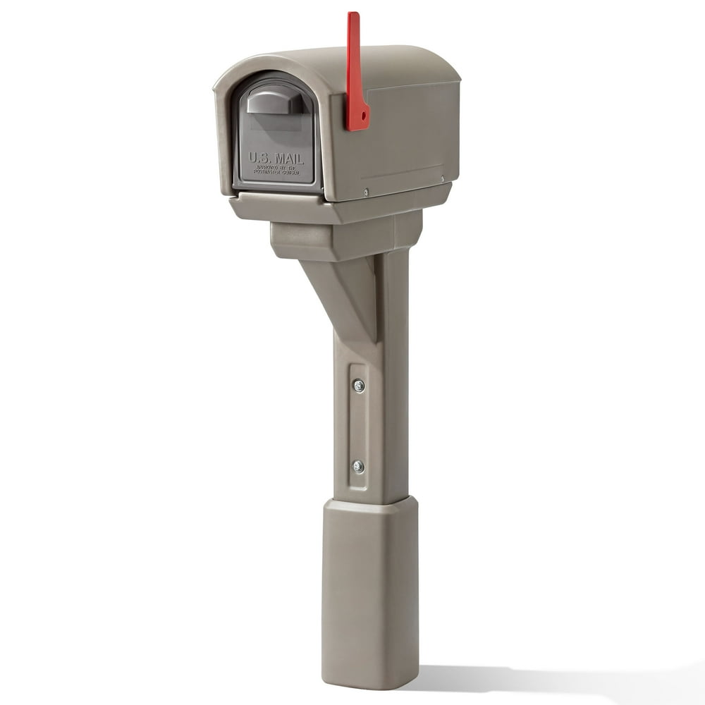 Step2 MailMaster Express Plastic Mailbox with Mocha Finish Walmart