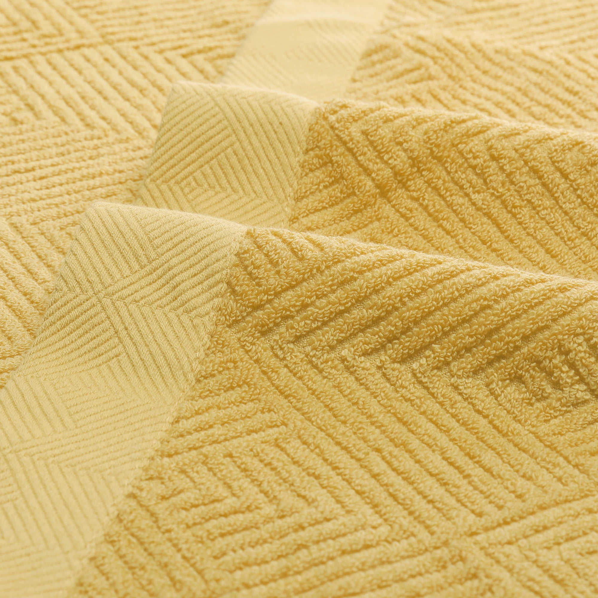 REGALWOVEN Cotton Bath Towels 2 Pack Large Towels Lightweight Towels for Bathroom Yellow 28' x 56'
