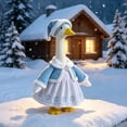 thumbnail image 6 of Qwtwty Christmas Porch Goose Clothes 23" Funny Porch Goose Costume for Yard Outdoor Patio Statue Christmas Holiday Decor, 6 of 9