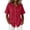 Red, variant on GZWYHT Hoodies for Women V Neck Long Sleeve Lightweight Sweatshirts Drawstring Pullover Tops Sun Protection Shirts for Women Summer Beach Vacation Outfits Black L