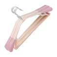 thumbnail image 1 of 10 perchas de plástico anchas sin rieles, perchas antideslizantes para secar ropa para el hogar, abrigos, pantalones (rosa), 1 of 6