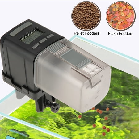 Anauto Plastic Battery Powered Fish Tank Automatic Food Feeder