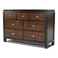 thumbnail image 2 of Furniture of America Delia Transitional Wood 7-Drawer Dresser in Walnut, 2 of 9