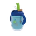 thumbnail image 3 of Nuby 2 Handle 7oz Multi-Function 2-in-1 Insulated Cup with Free Flow 360° Weighted Straw & Hard Spout, Submarines, 3 of 7