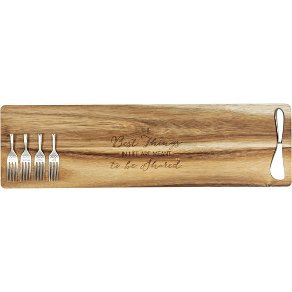 Best Things - 21" Acacia Cheese/Bread Board Set
