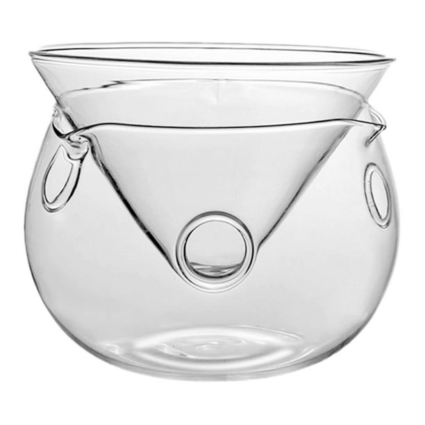 Juego de 1 ensaladera de vidrio para servir alimentos con recipiente para hielo seco para bar