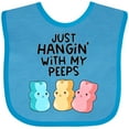 thumbnail image 3 of Inktastic Easter Just Hangin' with My Peeps Boys or Girls Baby Bib, 3 of 4