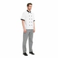 thumbnail image 4 of TOPTIE Men's Black Houndstooth Cargo Style Kitchen Work Chef Pant, 4 of 8