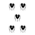thumbnail image 3 of Moyic Adhesivo negro para pared, decoración del hogar, bonitos gatos y perros, práctico y ampliamente utilizado, a prueba de humedad, negro Type2 NO2, 3 of 6