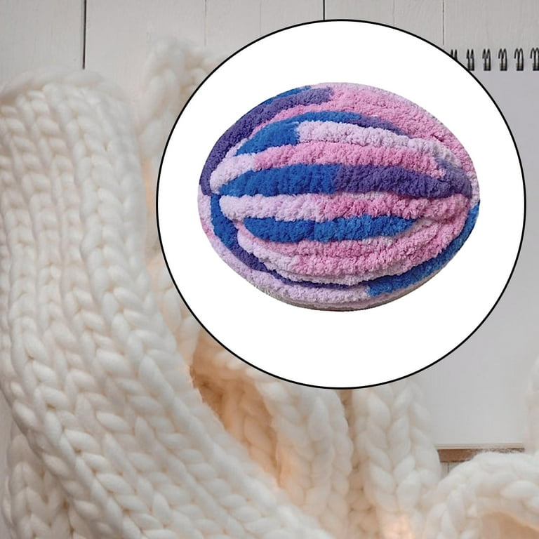 Thick Chunky Yarn Chunky Wool Yarn Bulky Yarn for Crocheting Arm Knitting Yarn Weight Yarn Knit Yarn for Knitted Blanket Mat Weaving Sweater Light