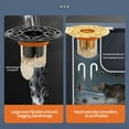 thumbnail image 2 of One-Way Drain Seal - Sewer Gas Blocking Shower Floor Drain Cover Odor Eliminator Bathroom Kitchen Sink Protector(Gold), 2 of 7