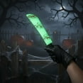 thumbnail image 6 of WEGFTDUOP Halloween Decor Halloween Luminous Bloods Blade Prop Knife Simulation Plastic Kitchen Knife Machetes And Machetes Horror Bloods Stain Cos Performance Equipment Indoor Ornaments, 6 of 6