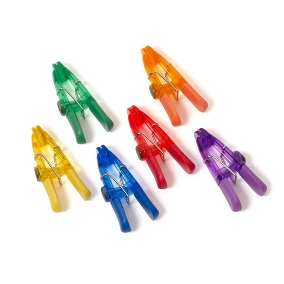 Farberware Colorful 6 Piece Magnetic Bag Clip Set
