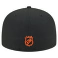 thumbnail image 4 of Men's New Era Black Philadelphia Flyers Oversized Vintage Arch 59Fifty Fitted Hat, 4 of 5