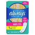 thumbnail image 4 of Always Serviettes Hygiéniques Ultra Minces Sans Ailes pour Femmes, Taille 1, Absorption Régulière, Non Parfumées, 4 of 8