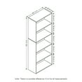 thumbnail image 3 of Furinno Luder 5-Tier Reversible Open Shelf Bookcase, Green, 3 of 7