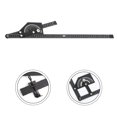 thumbnail image 1 of Versatile 0-180 degree angle measuring tool aluminum alloy ruler angle ruler, 1 of 8