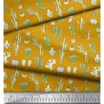 thumbnail image 3 of Soimoi Moss Georgette Fabric Cactus Tree Printed Craft Fabric by The Yard 42 Inch Wide, 3 of 3