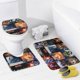 thumbnail image 4 of La guerra de las galaxias-theme 4-Piece Shower Curtain Set with Rugs, Waterproof Bathroom Decor Set Includes Bath Mat, U-Shaped Rug, Toilet Lid Cover and Curtain with Hooks, 4 of 6