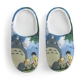 thumbnail image 3 of Totoro Kids Slippers Boys Girls Warm Soft Memory Foam House Slippers Non-Slip Winter Home Shoes for Indoor Outdoor, 3 of 8