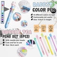 thumbnail image 3 of 61 Piece Kawaii Stationary Set, Aesthetic School Supplies with Brown Pencil Case, Boba Tea Inspired, 3 of 5