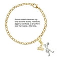 thumbnail image 2 of Delight Jewelry Silver-tone Cheerleader - Standing - Gold-tone Clip on Charm with Mini Year 2025, 2 of 4