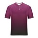 thumbnail image 5 of Top de Color Sólido Casual de los Hombres, Camiseta de Cuello Redondo Botón de Manga Corta de Moda para Uso Al Aire Libre Y Diario, Camiseta de Invierno Cómoda, 5 of 9