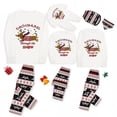 thumbnail image 1 of Pijamas familiares a juego de Navidad, conjunto de pijamas de Reno sin costuras, Dachshund a través de la nieve, 1 of 3