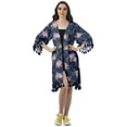 thumbnail image 3 of Moomaya Printed Beach Clothes For Women Fringes Shrug Swim Cover Up Cardigan, 3 of 6