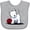AC-Heather Grey, variant on Inktastic Westie with Ball Boys or Girls Baby Bib