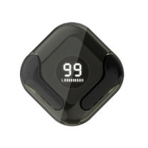 True Bone Conduction Headphones, Open Ear Earbuds with Ear Hooks, Up to 60H Playtime with Case, Bluetooth 5.3, IP68 Waterproof, Open Ear Headphones for Running, Yoga, Gym