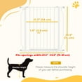 thumbnail image 3 of PawHut 30"- 34" Extra Wide Dog Gate with Double Locking System White, 3 of 10