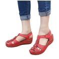 thumbnail image 3 of ZTTD Women's Ladies Girls Comfortable Ankle Hollow Round Toe Sandals Soft Sole Shoes, 3 of 9
