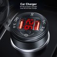 thumbnail image 3 of CarLED Voltmeter Button Switch Dual QC 3.0 Fastfor 1 2 3 Series EU Plug, 3 of 7