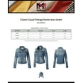thumbnail image 2 of MixMatchy Women's Classic Casual Vintage Denim Jean Jacket, 2 of 4