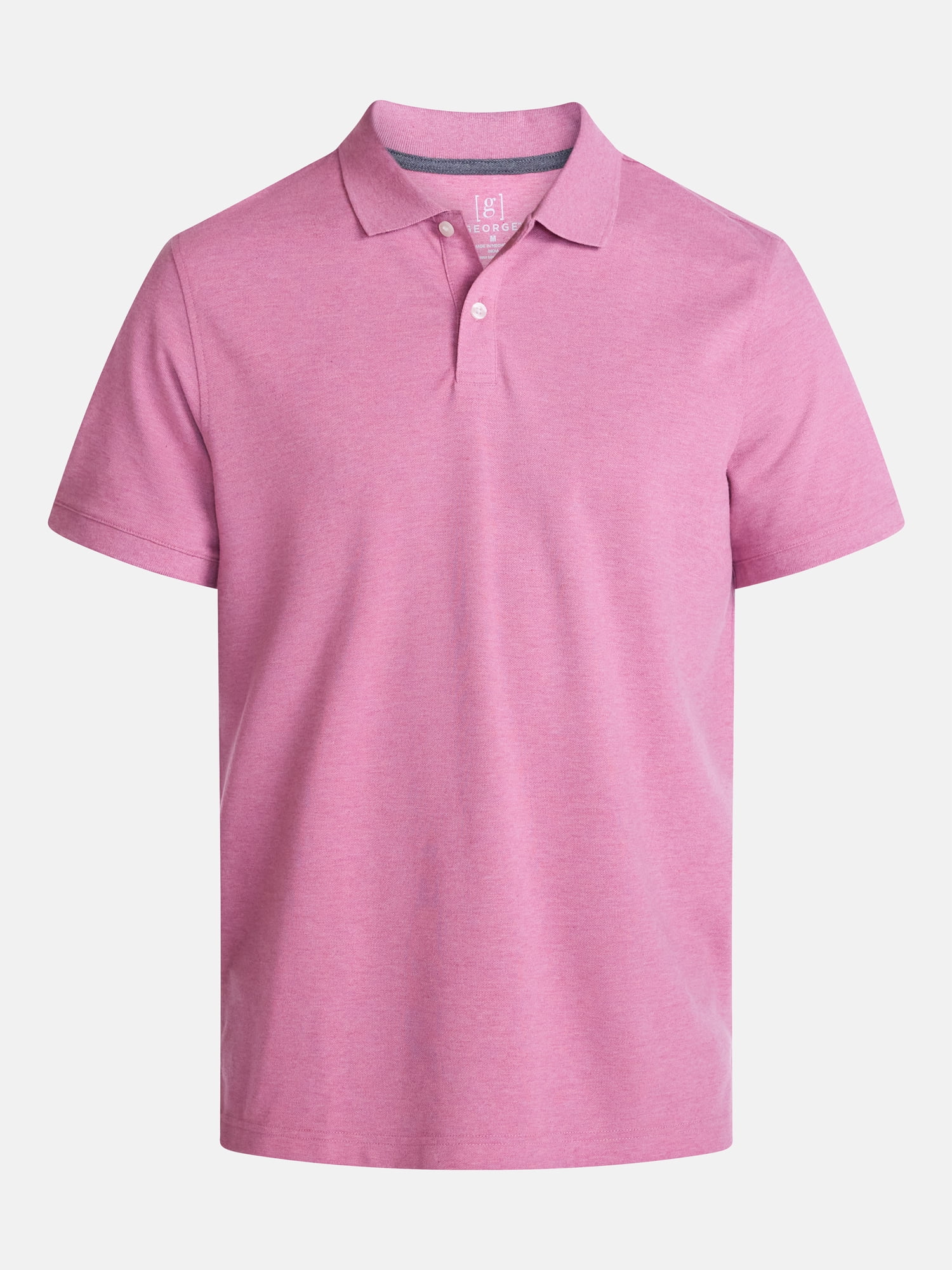George Men's and Big Men's Classic Fit Pique Polo with Short Sleeves, Sizes XS-3XL, LT-4XLT, 2XB-6XB