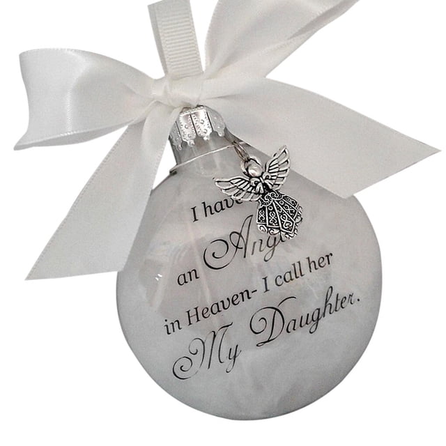 Yuarrent Bola decorativa colgante de plástico, ornamento conmemorativo, colgante para árbol de Navidad Decoración del hogar hija