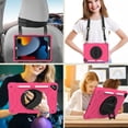 thumbnail image 3 of Étui Pc + Silicone pour Ipad 10.2 2021 / 2020 / 2019 Rouge Rose, 3 of 5