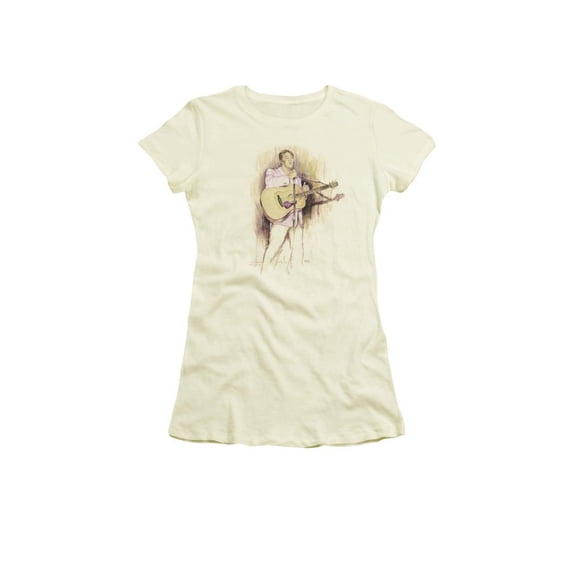 Elvis Presley - I Was The One - Juniors Teen Girls Cap Sleeve Shirt - Large