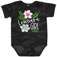 thumbnail image 3 of Inktastic Louisiana Girl Magnolia Flowers and Leaves Girls Baby Bodysuit, 3 of 5