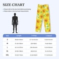 thumbnail image 4 of Picia Sunflowers2 Mens Soft Woven Cotton Elastic Waistband Sleep Pajama Pant Lounge Sleep Pant With Pockets And Drawstring-Small, 4 of 9