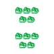 thumbnail image 1 of Injueey 5 piezas 2M pluma de Navidad tira de cinta colorida árbol de Navidad pluma artificial vestido chal ropa decoración verde Verde 2piezas, 1 of 6