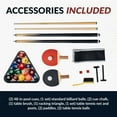 thumbnail image 6 of Hathaway Spartan 6-ft Pool & Table Tennis Multigame Table, All Accessories Included – Black with Red Felt, 6 of 7