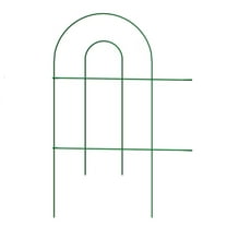 Garden Zone 24" x 10' Green Metal and PVC Garden Border Edging