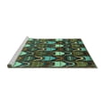 thumbnail image 2 of Ahgly Company Machine Washable Indoor Rectangle Abstract Turquoise Blue Modern Area Rugs, 6' x 9', 2 of 4